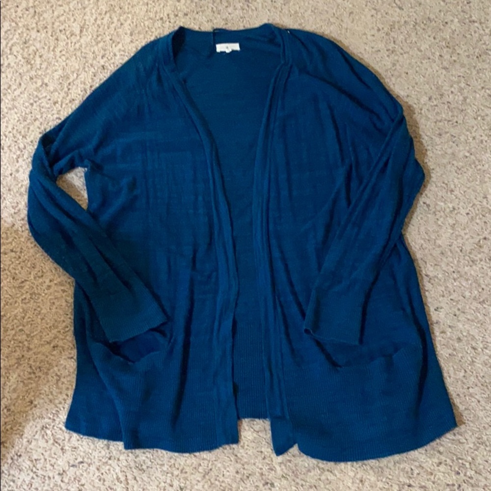 Lou & Grey turquoise cardigan